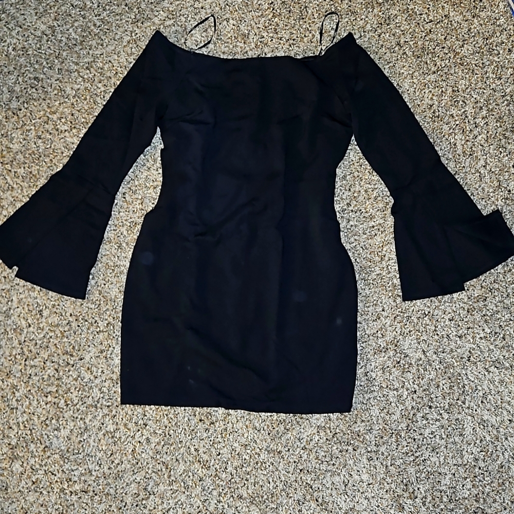 Lulu's  off shoulder black dress